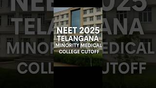neet 2025 minority medical college cutoff rank telangana #telanganameritlist #neetcounselling #nta