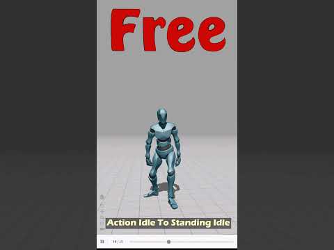 Action Idle To Standing Idle. Mixamo animation for use in Daz Studio by a Genesis 9 character