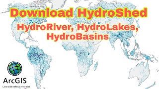 How download hydroSheds shapefile? #arcgis #gis #arcgistutorial #esri