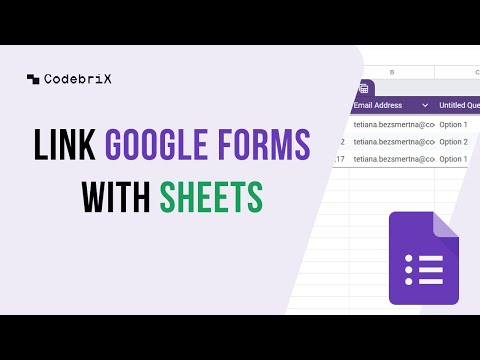 How to Link Google Forms with Google Sheets