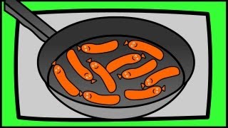 Ten Fat Sausages Sizzling in a Pan - Nursery Rhymes