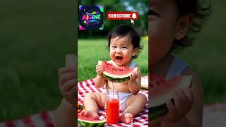 Cute Baby Eating A Watermelon #baby #eating #watermelon