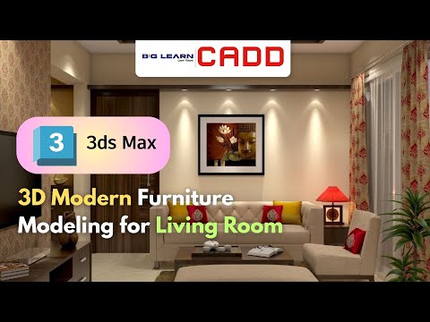 3DS Max : Realistic Chair Modeling For Interior Room Design | Full Workflow
