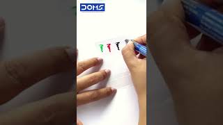 DOMS Inxten Permanent Markers | Bold Colors, Long-Lasting Performance for Every Surface!