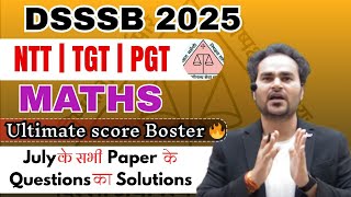 CLASS 26 : DSSSB MATHS PYQ by Jai | Important for NTT  TGT PGT Exams