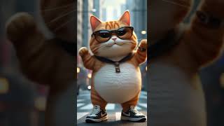 Cat with Attitude – Watch Those Moves!😍#CatMoves#CatGroove#CatVibes#CoolCat#CatSwag#SunglassCat