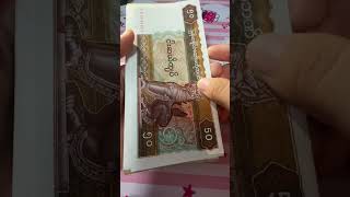 Banknotes currently used throughout Myanmar🇲🇲缅甸🇲🇲现在能用的纸币，四十五块不能用了哈❌ #myanmar #yangon #缅甸 #仰光