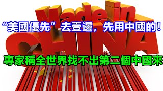 “美國優先”去壹邊，先用中國的！專家稱全世界找不出第二個中國來