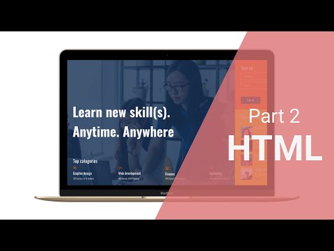 Create a responsive landing page with HTML and CSS | Design to Code | Part 2