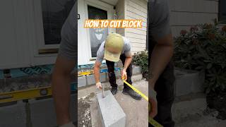 How to cut Block #diy #construction #protips #cutting #block #howto #stepbystep #bluecollar #viral