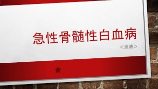 ＜血液＞急性骨髄性白血病