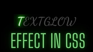 Glowing Text Animation Effects  | Html CSS Animation || Coding Tutorials
