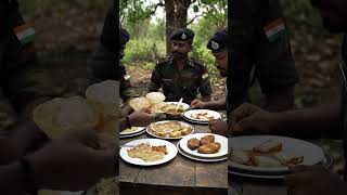 Indian Army Soldiers Enjoying Desi Feast in the Jungle 🍛🇮🇳