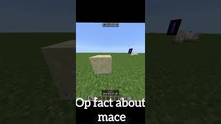 op fact about mace 🤫 #minecraft #shorts #shortvideo #short #viral #trending #mincraftmace