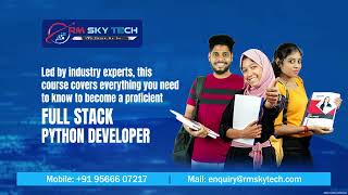 PYTHON FULL STACK DEVELOPMENT || RM SKY TECH #pythoncourse #rmskytech #fullstacktraining