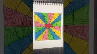 zendoodle art🫰♥️#doodle #zendoodle #zentangle #shorts