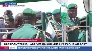 President Tinubu Awaits Arrival Of Buhari's Body At Umar Yar'Adua's Airport