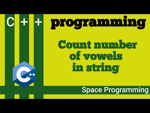 Counting the number of vowels in a string | C++