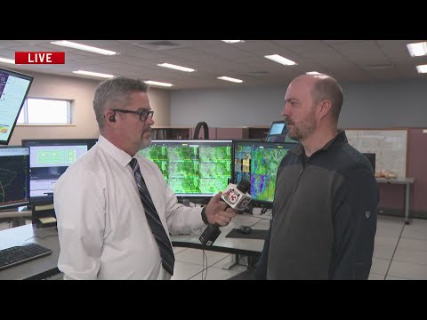 A look inside the National Weather Service office in Johnston