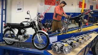 Complete Process of Assembling Ride Star 70cc Motorcycle in a Manufacturing Plant