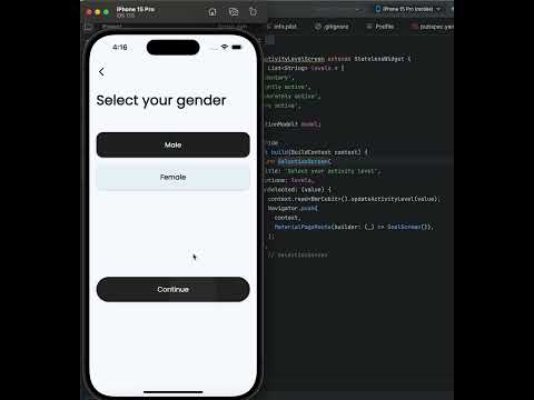 food scanner app in Flutter #music #fluttercoding #flutter #foodapp #shorts #shortsfeed