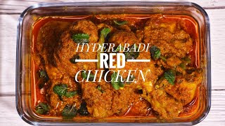 HYDERABADI  RED CHICKEN RECIPE | Hyderabadi Chicken Masala Curry
