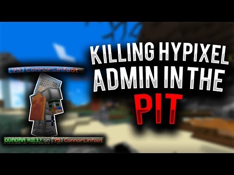 Killing an ADMIN In Hypixel Pit (ADMIN ABUSE) 😱