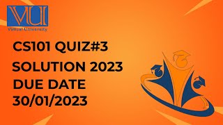 cs101 quiz 3 solution 2023