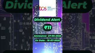 TCS Share dividend update ₹11 per share #tcs #tcssharetarget #tcsshare #tcsshareanalysis