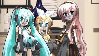 Miku has accidentally intoxicated Luka and Rin (Talkloid)