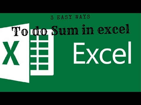 How to Use Sum in Excel Tutorial || AutoSum in Excel (Only for beginner)
