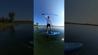 SUP Foil Flat Water Start #shorts #supfoil #pumpfoil #hydrofoil #foil