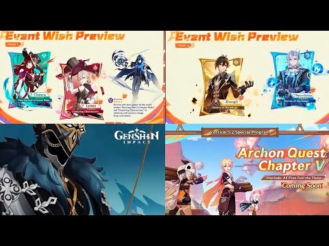 Genshin Impact 5.2 OFFICIAL Live stream! Redeem Codes and More!