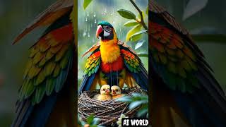 ✅AI Explores the Beauty of Exotic Birds 🌴🦜"#ExoticCreatures #shorts  #AIMagicArt #Birdai #respect