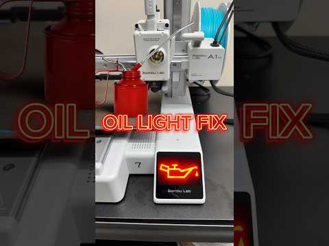 Stop Ignoring Your Printer's Oil Light! Do This For Your Bambu Lab A1 #bambulab @BambuLab