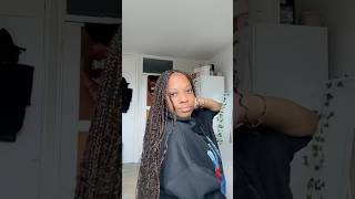 Braiding my goddess braids took long ether than anticipate😩🎀#bohobraids #braidstyles #haircare