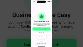 ZenBusiness app - how to use