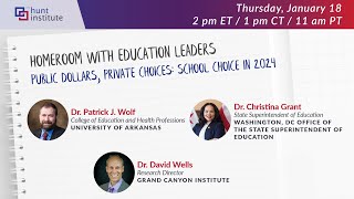 Homeroom with Education Leaders | Public Dollars, Private Choices: School Choice in 2024