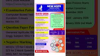 Want to crack GATE 2026? Get best Coaching @ NEW HOPE ENGINEERS ACADEMY!