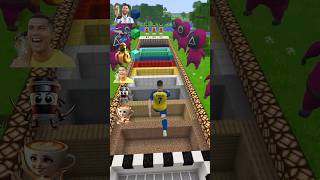 Italian Brainrot Mobs vs Ronaldo and Messi Longest Jump TEST! #italianbrainrot #minecraft