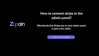 How to connect stripe to the admin panel?