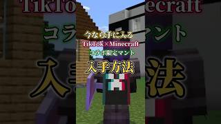 マイクラ×TikTokコラボ限定マント入手方法【#マインクラフト 】