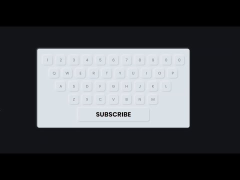How To Create Neumorphism Keyboard Design using HTML & CSS