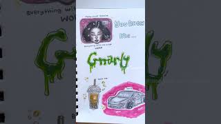 Gnarly - Katseye Lyric Art 💚🍏 ​⁠​⁠ #gnarly #katseye #lyricart #shorts #viral #fyp