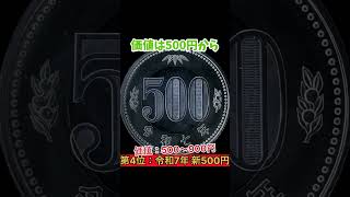 [Don't ever use it] Top 5 super rare new 500 yen coins in 60 seconds! [Super high value]