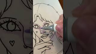 Drawing @pinkmushroom-y OC in my style! #drawing #art #dtiys #foryou #artist