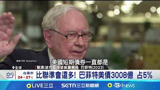 股神變債王 巴菲特重押3008億美元美債 比聯準會還多! 巴菲特美債3008億 占5% 關稅下持倉怎麼配 劉坤錫:股債各半較穩健│記者 劉至柔 張詠筌│台灣要聞20250425│三立iNEWS