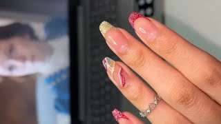 Easy trending nail art design with Damyanti design 💅#nails #nailart #youtube #design #tutorial #yt