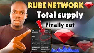 Rubi Network: Total supply finally revealed #rubinetwork