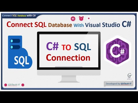 How to connect SQL Server database with Visual Studio C#  project in an Easy way🔥 #GitTecHIT